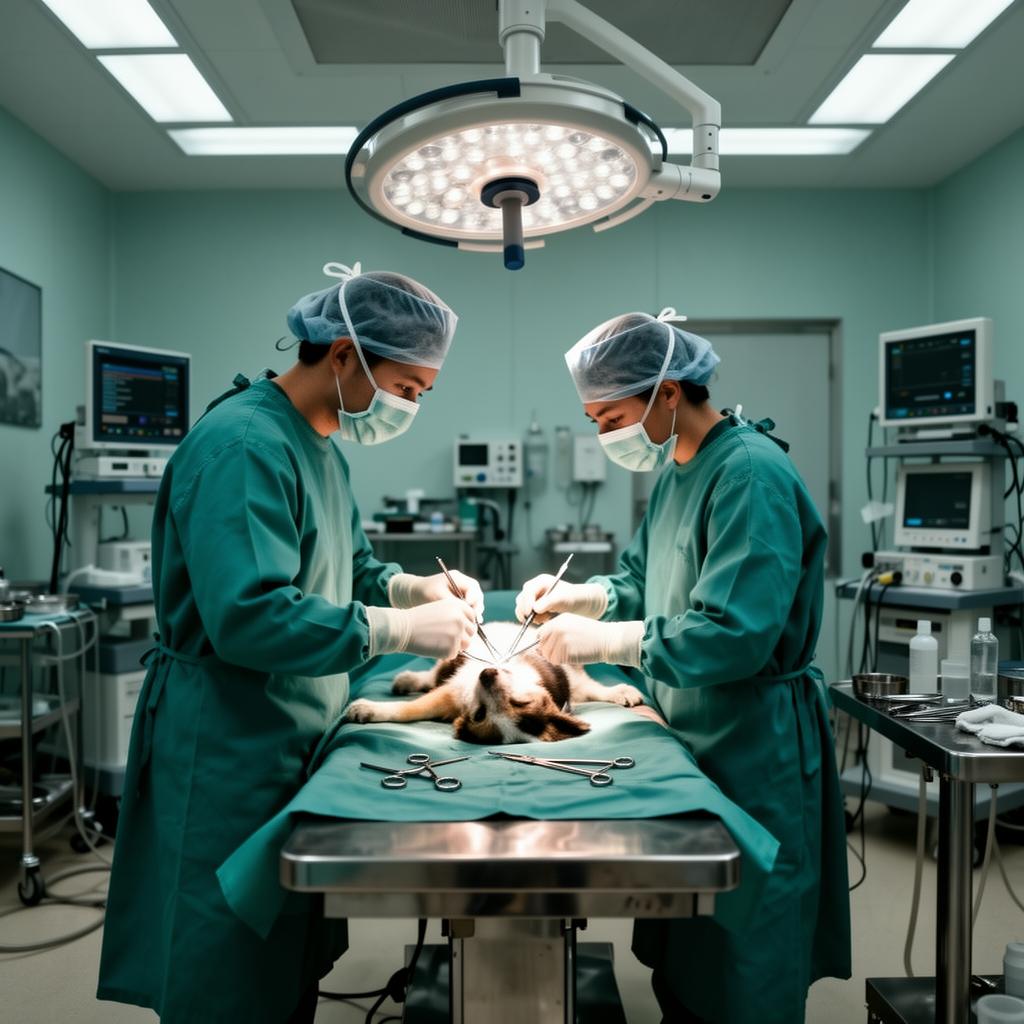 Centro cirúrgico veterinário profissional